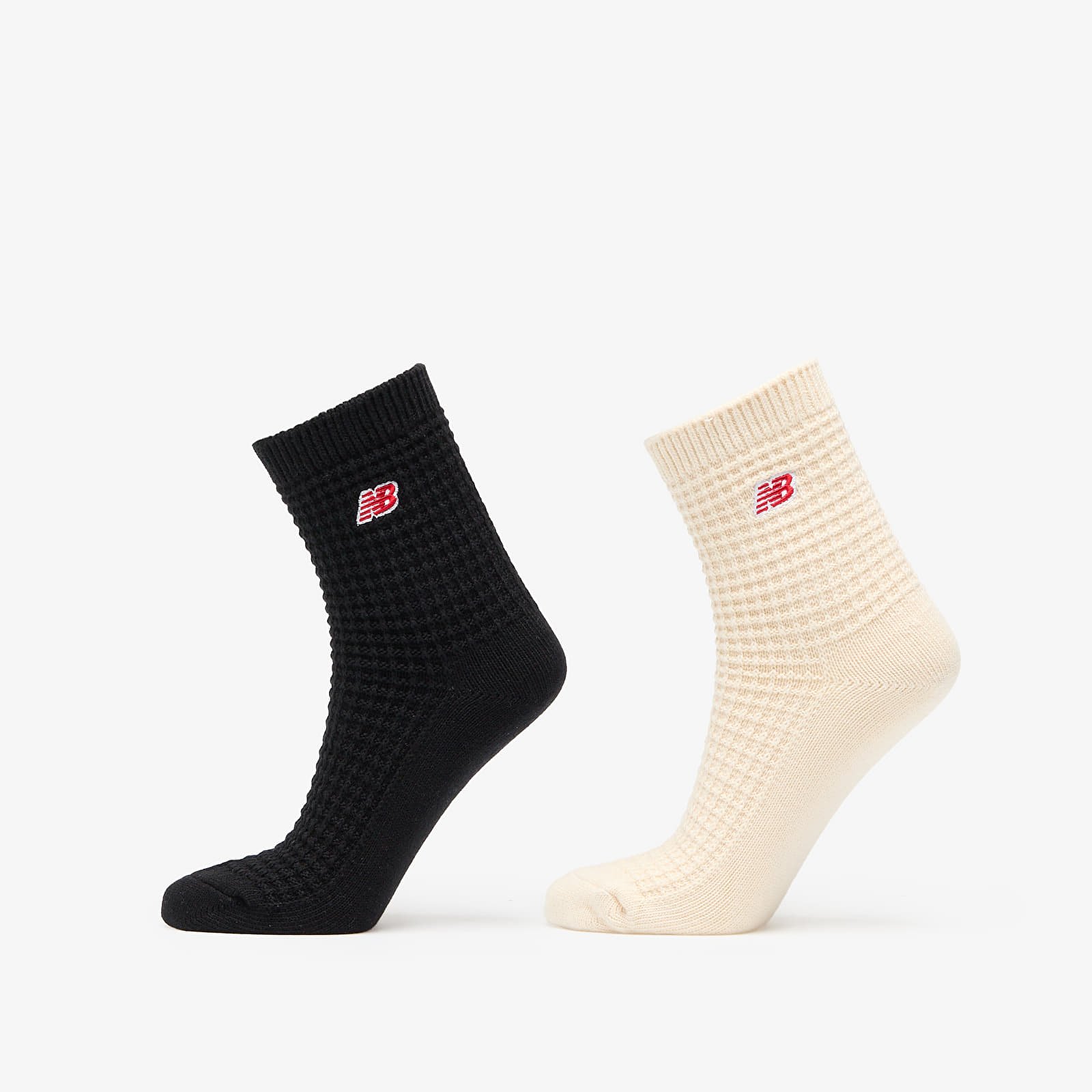 Herensokken New Balance Waffle Knit Ankle Socks 2-Pack Multicolor