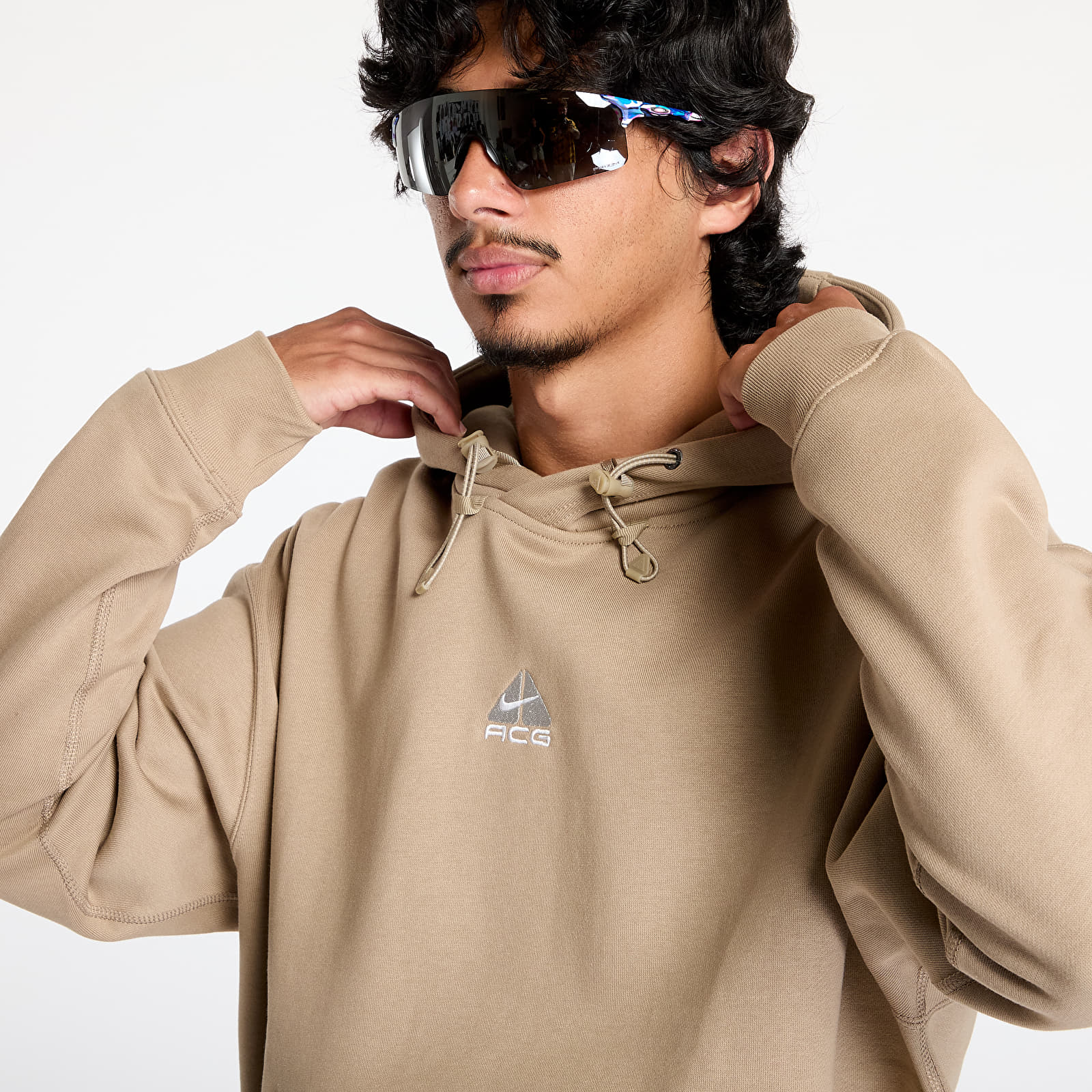 Bluzy męskie Nike ACG Therma-FIT Fleece Pullover Hoodie Khaki/ Khaki