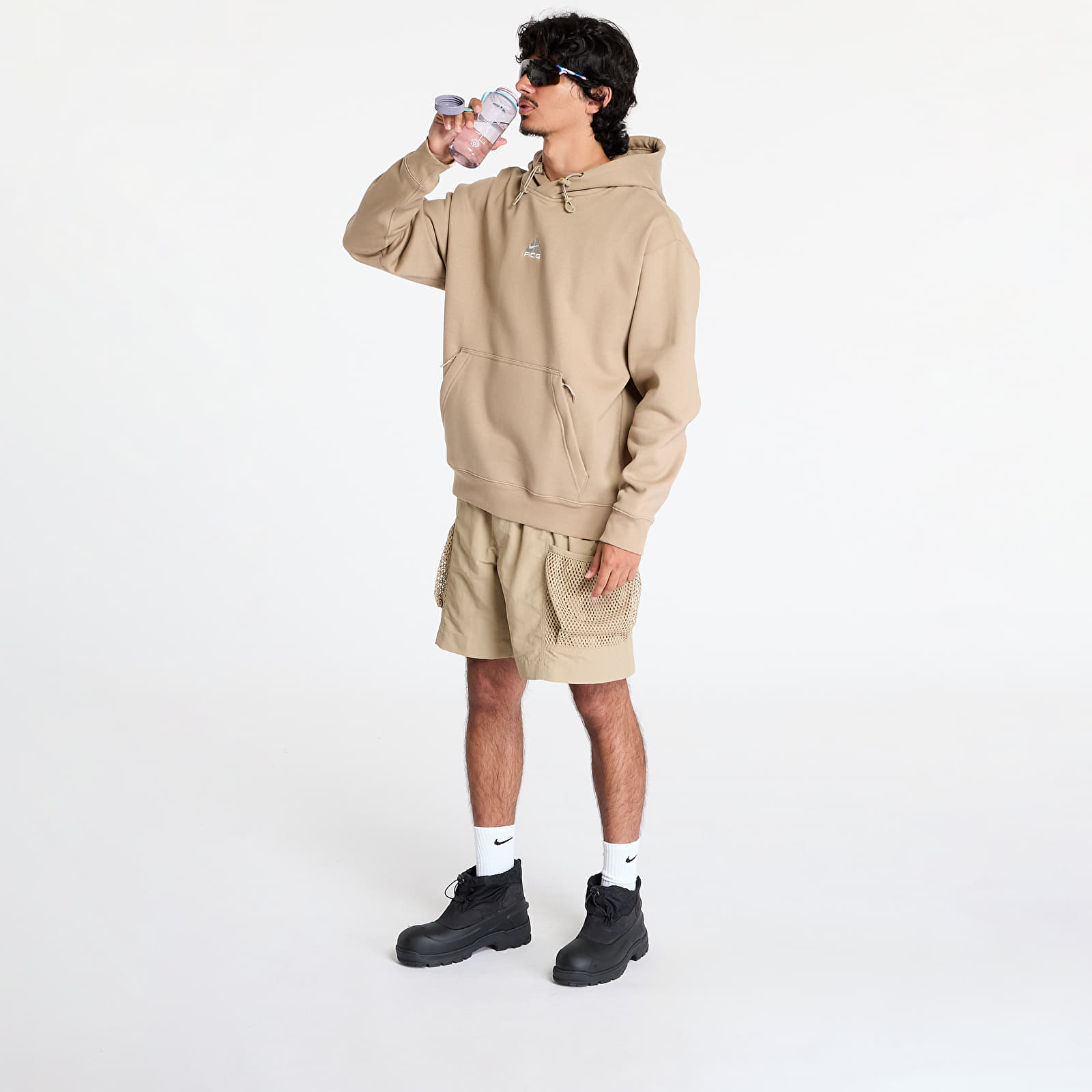 Bluzy męskie Nike ACG Therma-FIT Fleece Pullover Hoodie Khaki/ Khaki