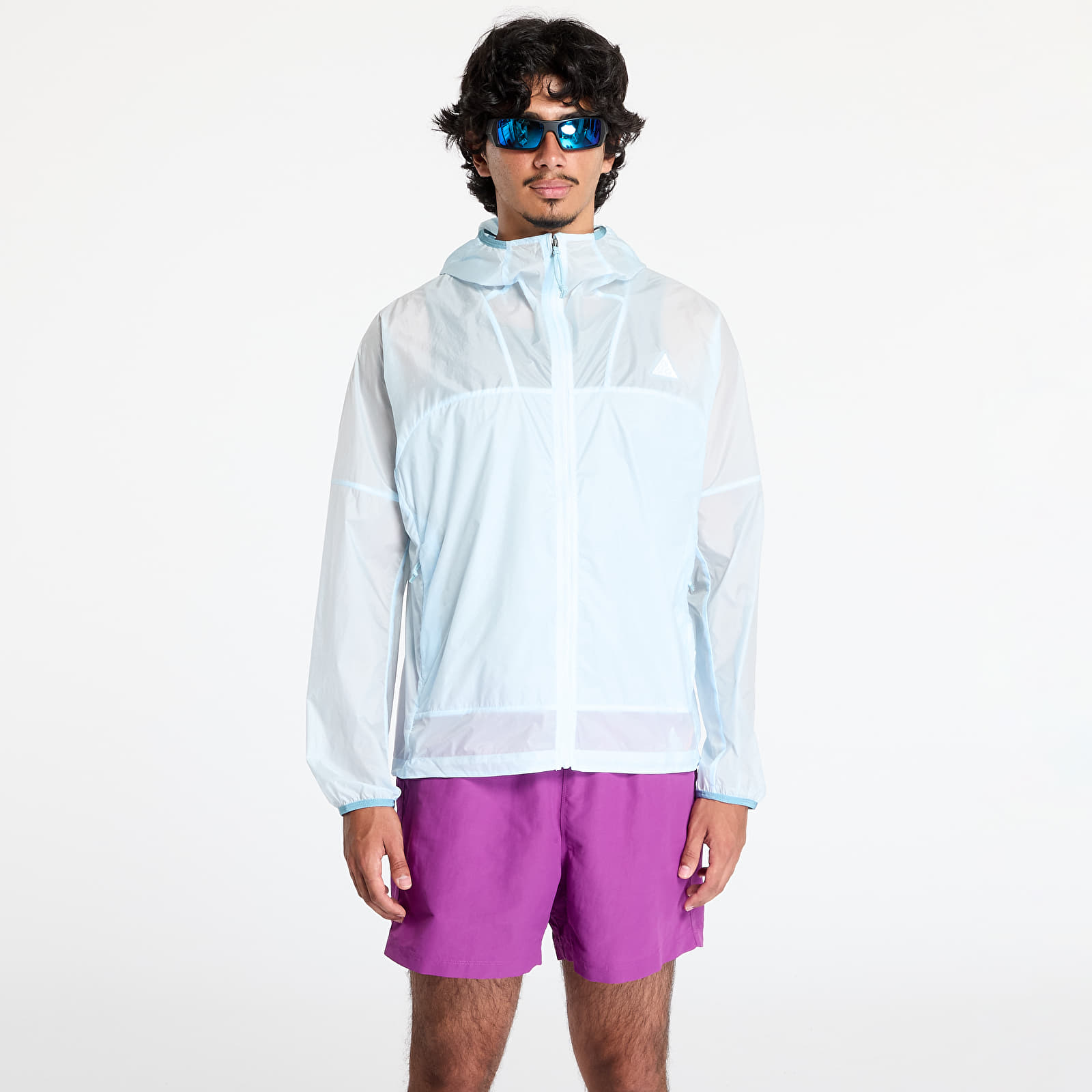 Men's jackets Nike ACG "Cinder Cone" Men's Windproof Jacket Glacier Blue/ Denim Turquoise/ Summit White