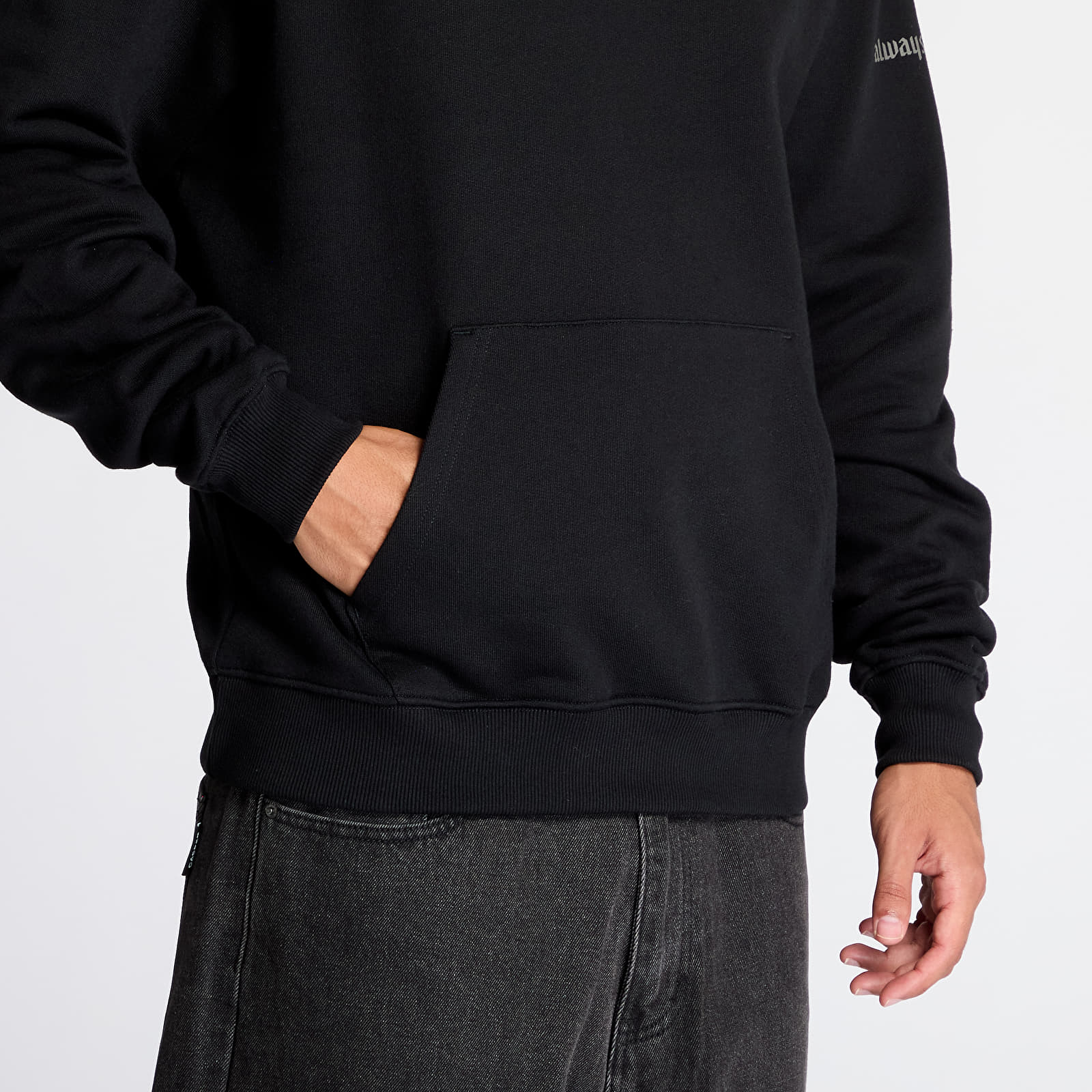 Sweatshirts pour hommes Wasted Paris United Hoodie Black