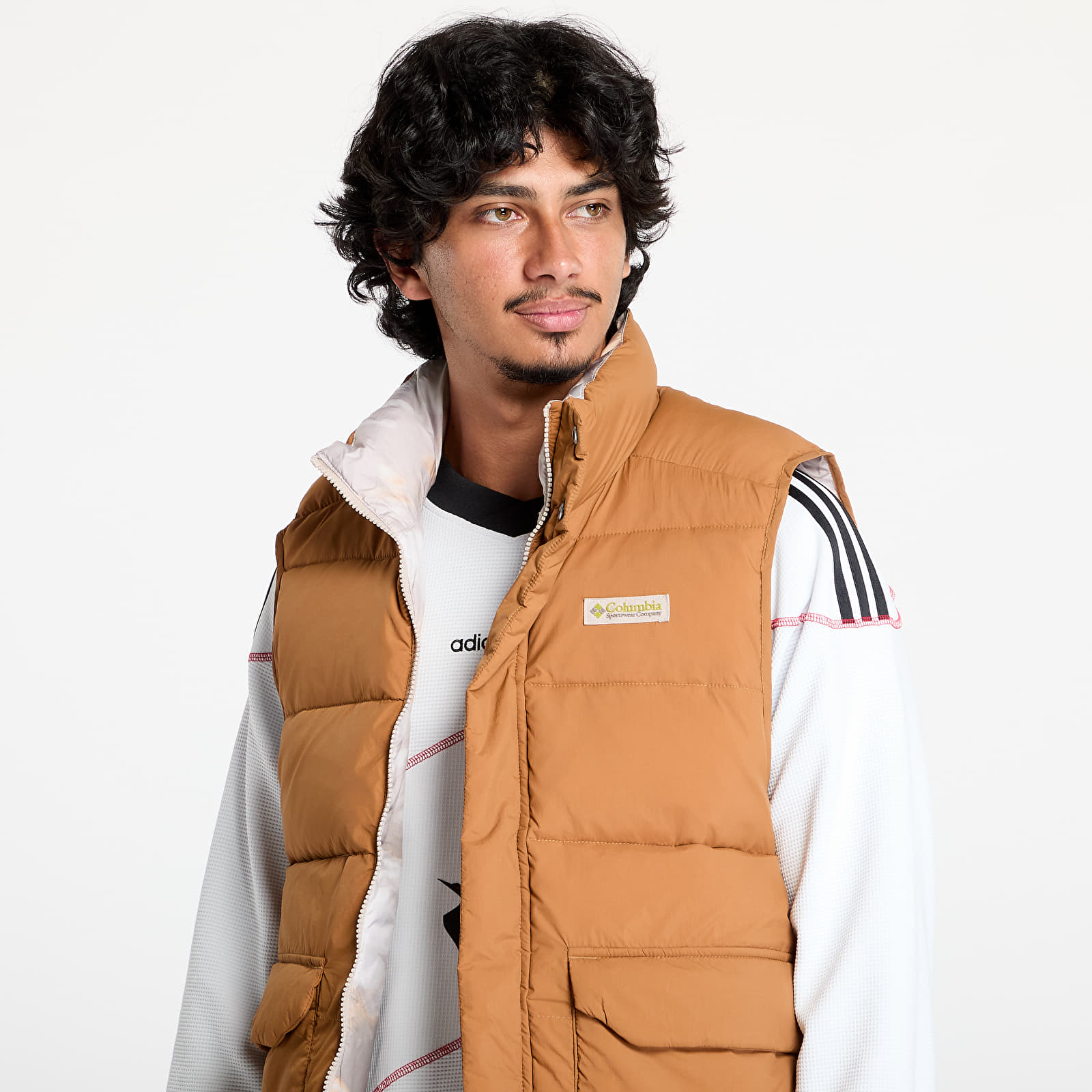 Coletes para homem Columbia Wallowa™ Reversible Vest Camel Brown