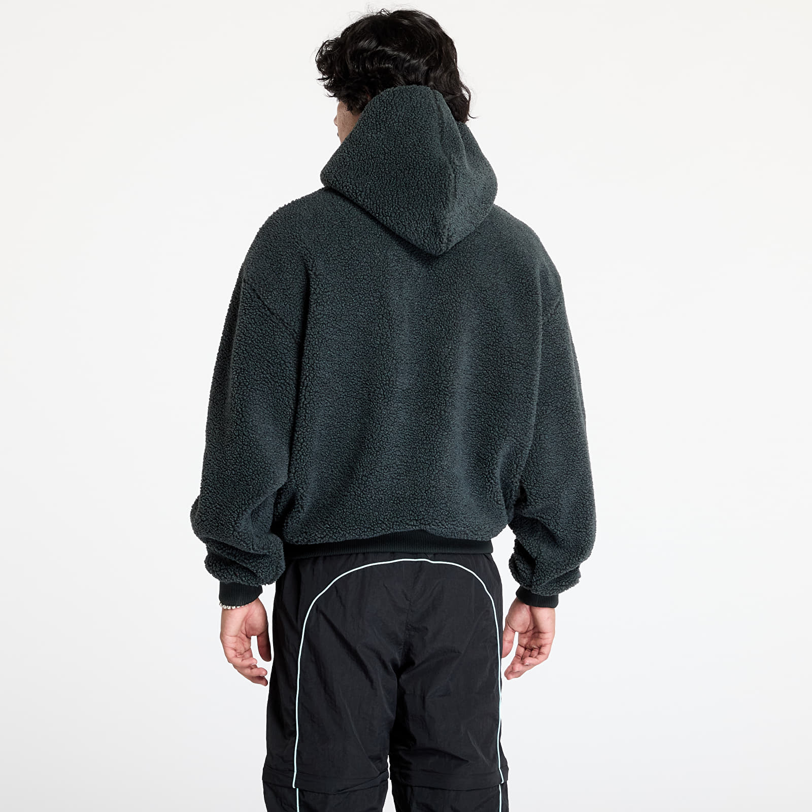 Mikine Karl Kani Serif Teddy Hoodie Anthracite