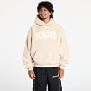 Karl Kani Serif Teddy Hoodie Light Sand