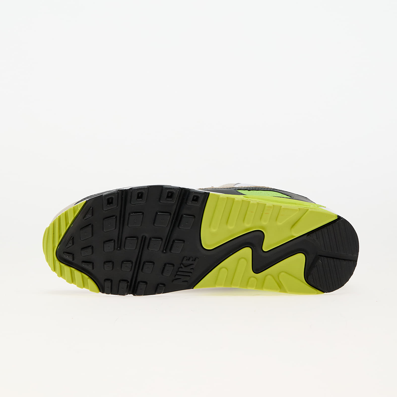 Încălțăminte și sneakerși pentru bărbați Nike Air Max 90 White/ Khaki-Cyber-Dk Smoke Grey