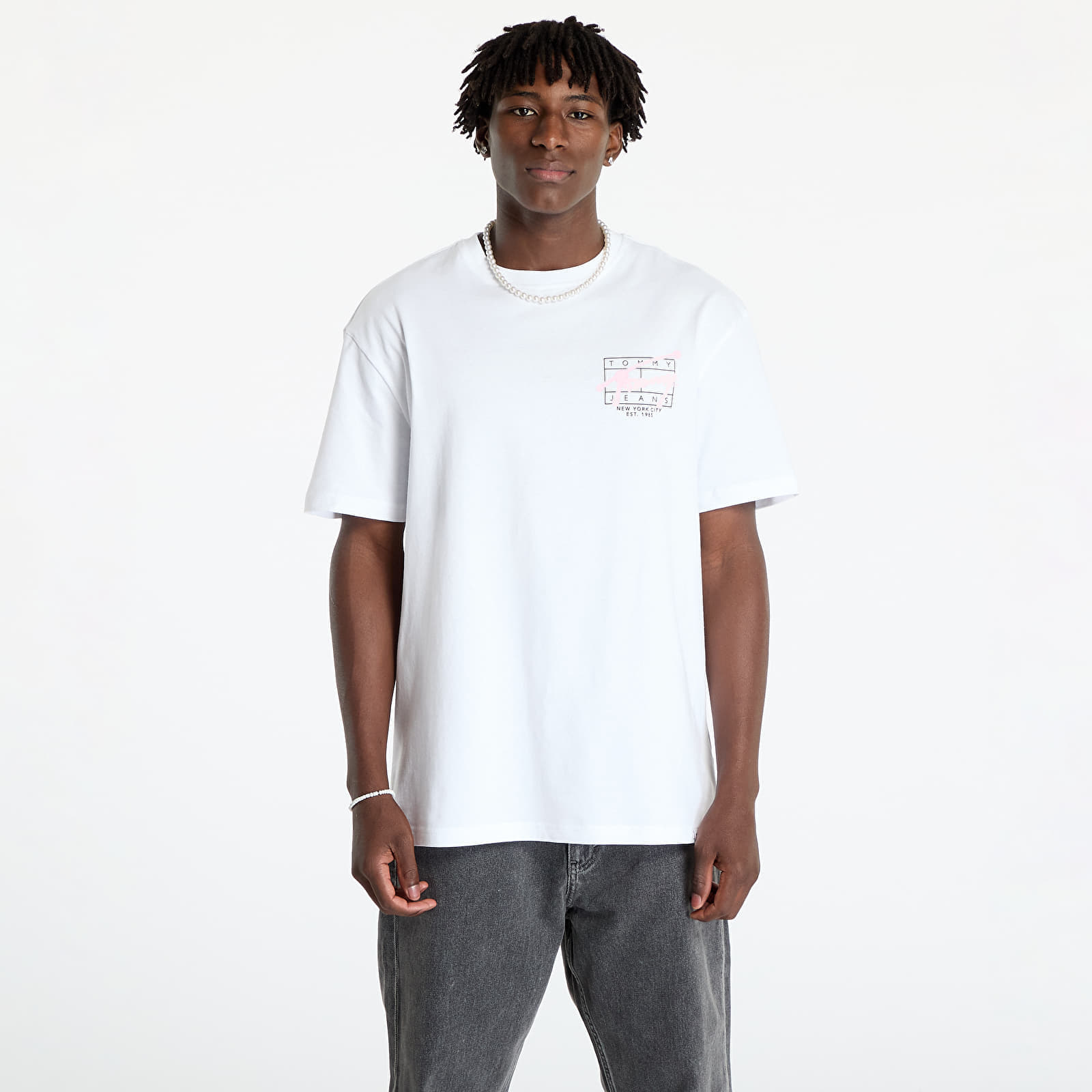 T-shirt Tommy Jeans Reg Spray Tee Ss White XL