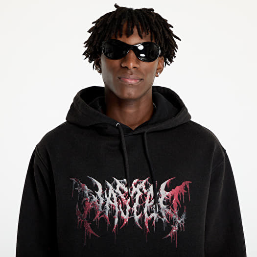 Men s sweatshirts Wasted Paris Scythe Hoodie Faded Black Queens