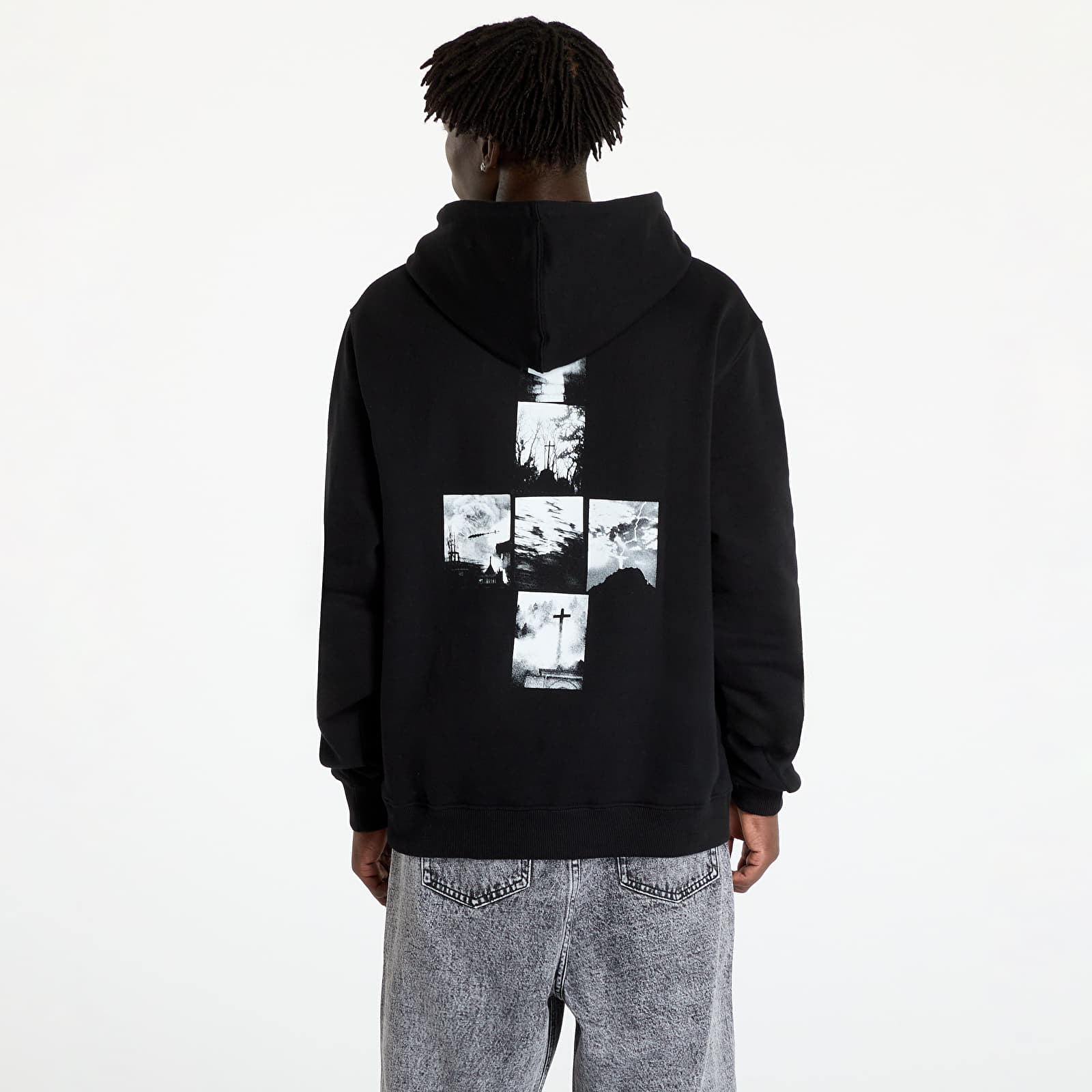 Sudaderas de hombre Wasted Paris Spirit Hoodie Black