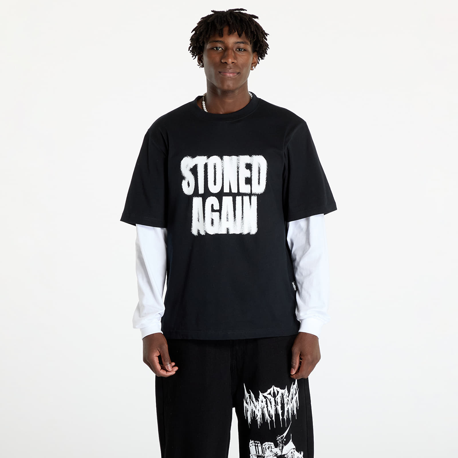 Tricou Wasted Paris Stoned Again T-Age Black/ White