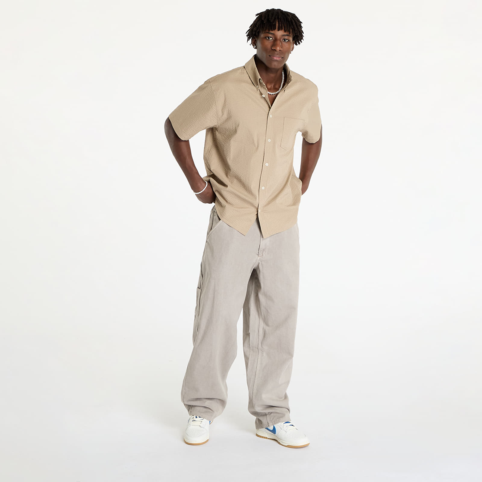 Vaqueros para hombre Nike Life Men's Carpenter Pants Light Iron Ore/Light Iron Ore