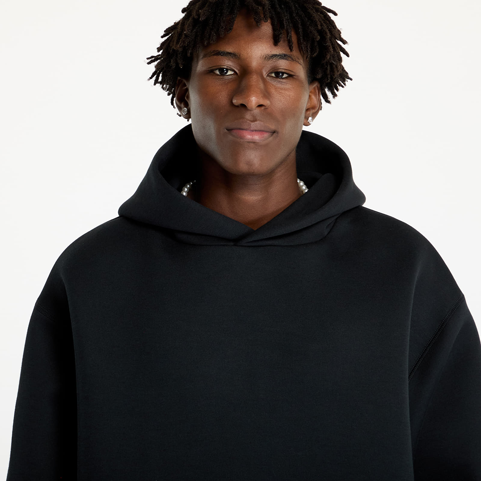 Herren Sweatshirts Nike Tech Reimagined Men s Fleece Hoodie Black Black Queens