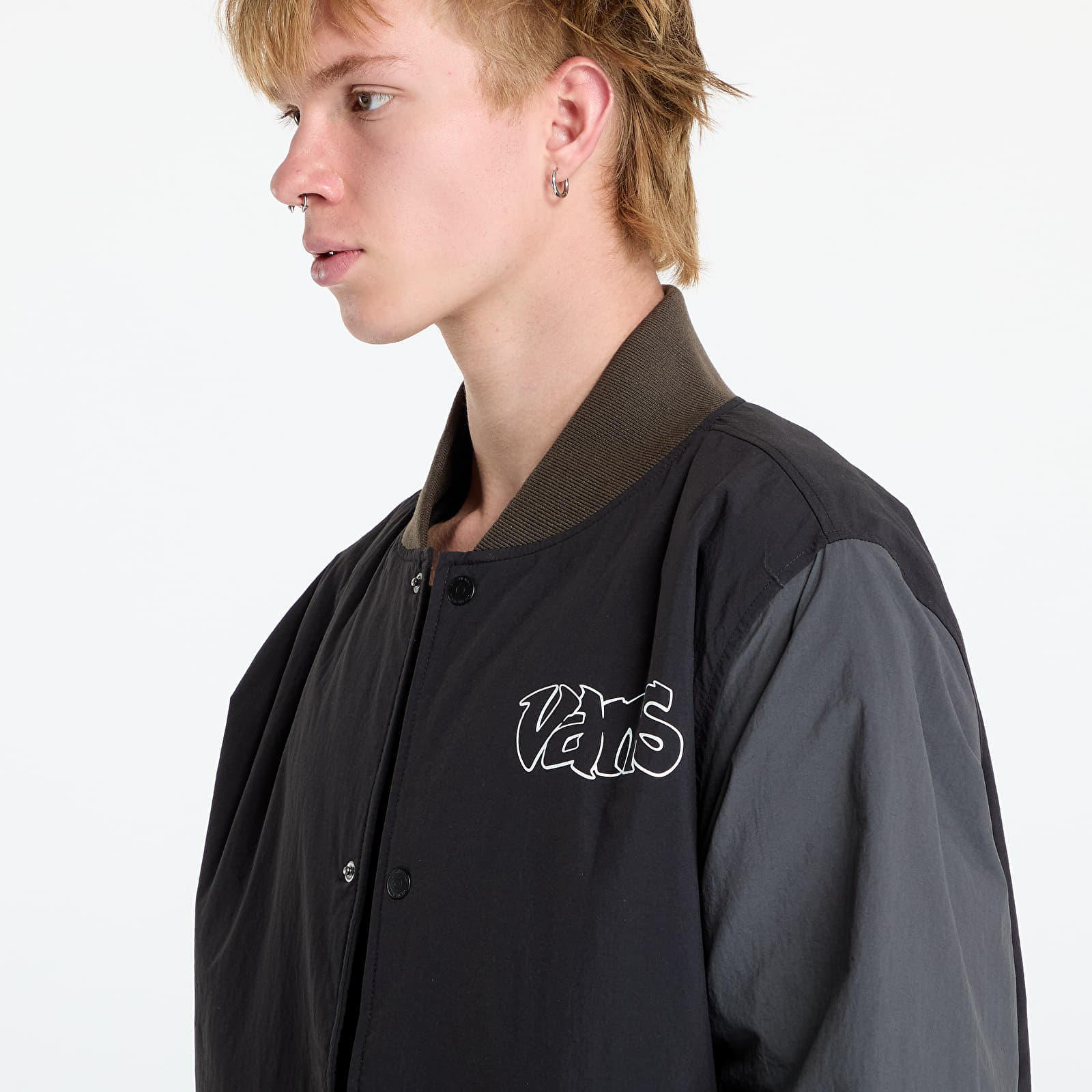 Μπουφάν Vans Crazy Eddy Baseball Jacket Black/ Asphalt