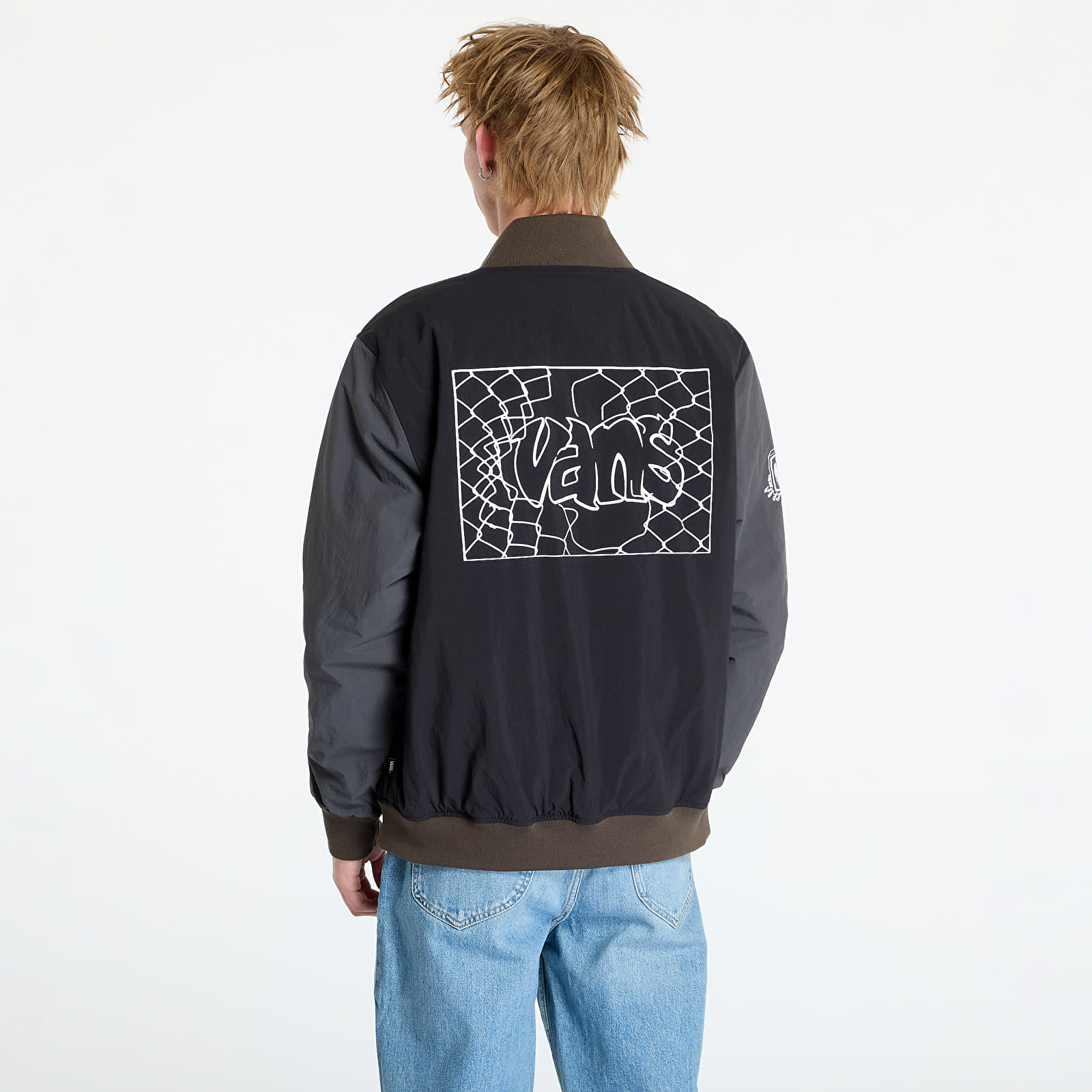 Μπουφάν Vans Crazy Eddy Baseball Jacket Black/ Asphalt