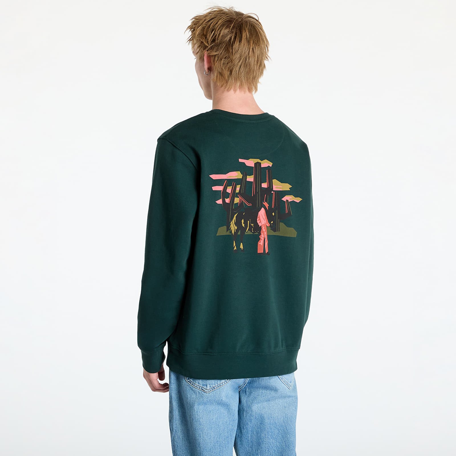 Kapuutsikud ja kampsunid Wrangler Crewneck Sweatshirt Scarab
