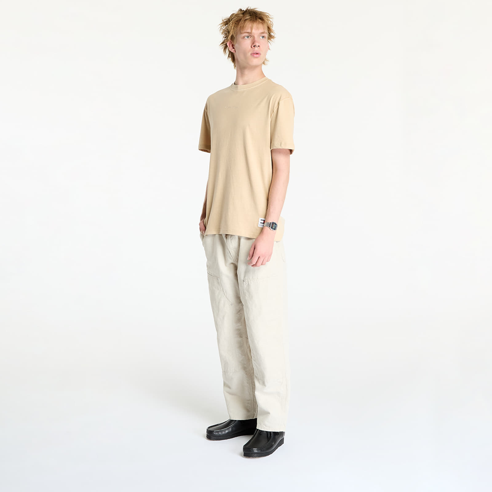 Men's T-shirts Tommy Jeans Regular Classic Tee Beige