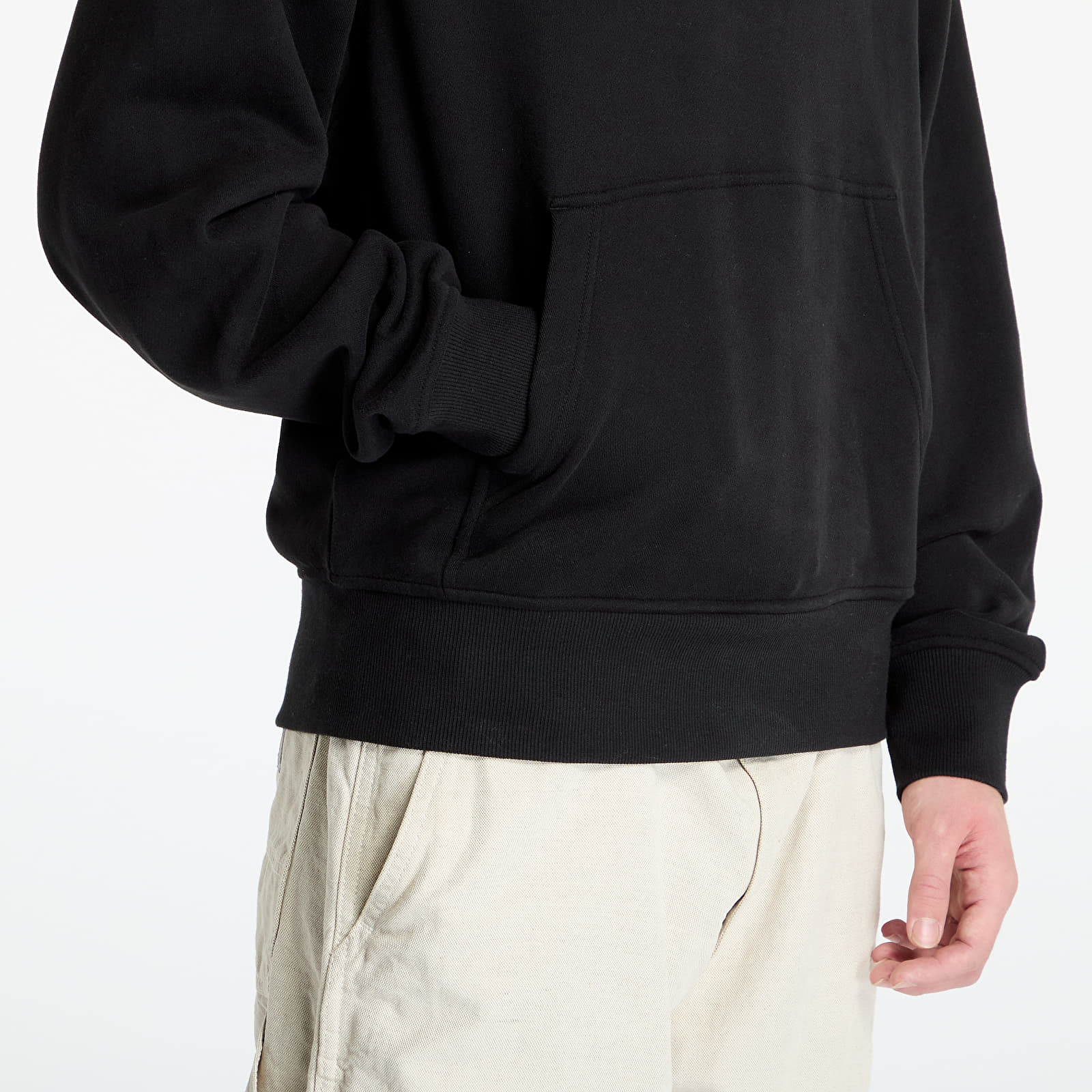 Мъжки потници Calvin Klein Jeans Embroidered Box Hoodie Black