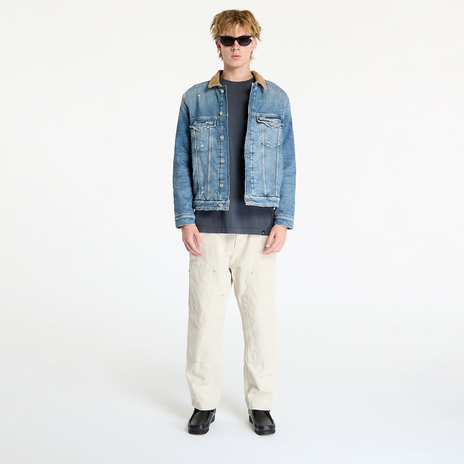 Men's jackets Tommy Jeans Ryan Teddy Regular Trucker Jacket Denim