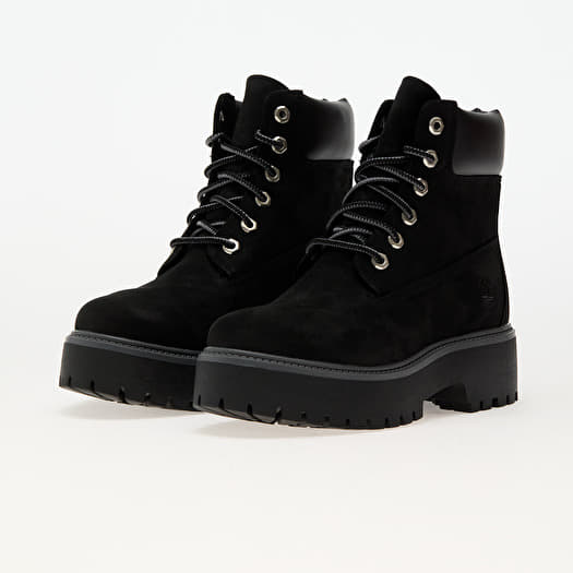 Black wedge timberland boots hotsell