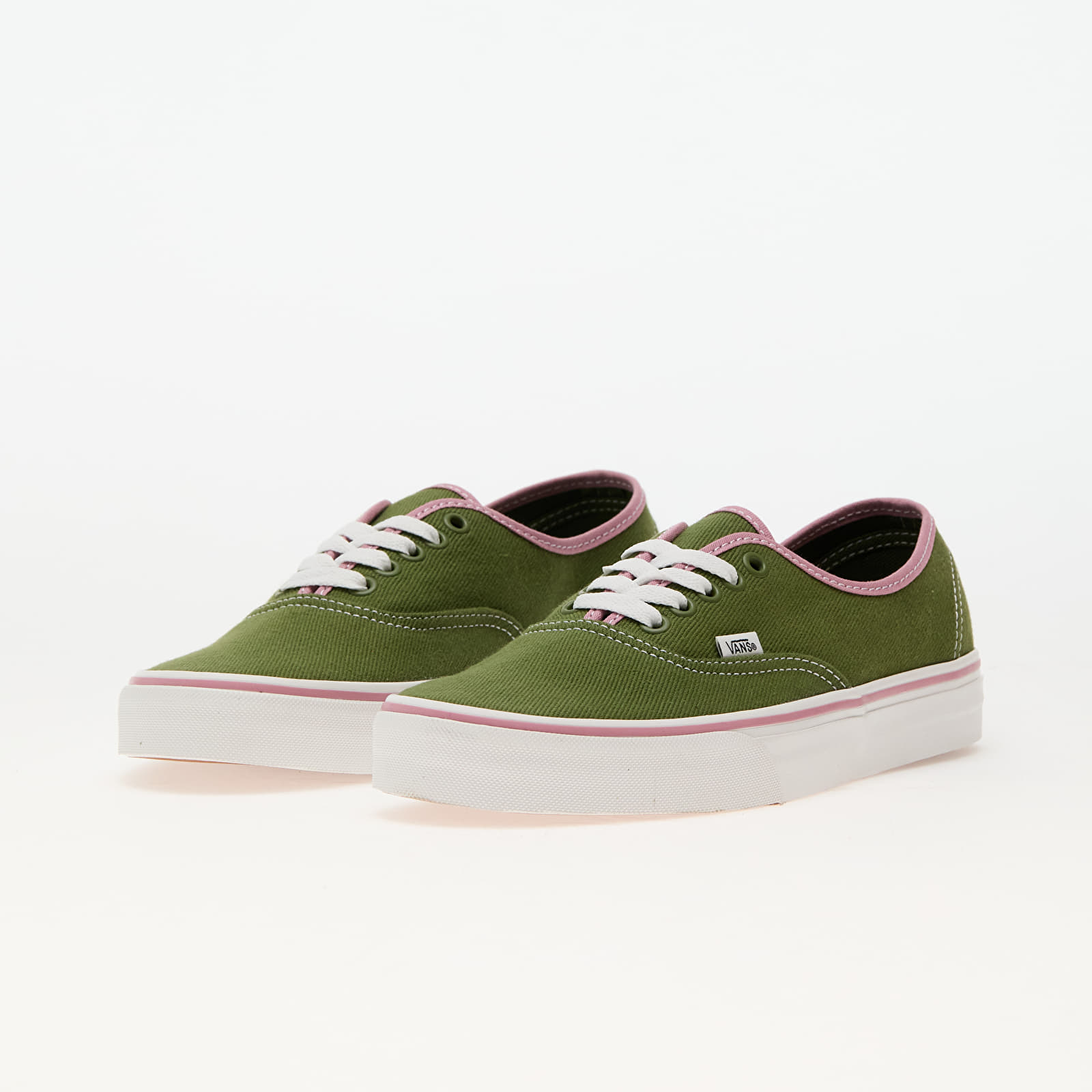 Shoes Vans Authentic Binding Green Pink Queens