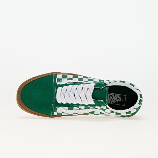 Shoes Vans Old Skool Fat Lace Checker Green Queens