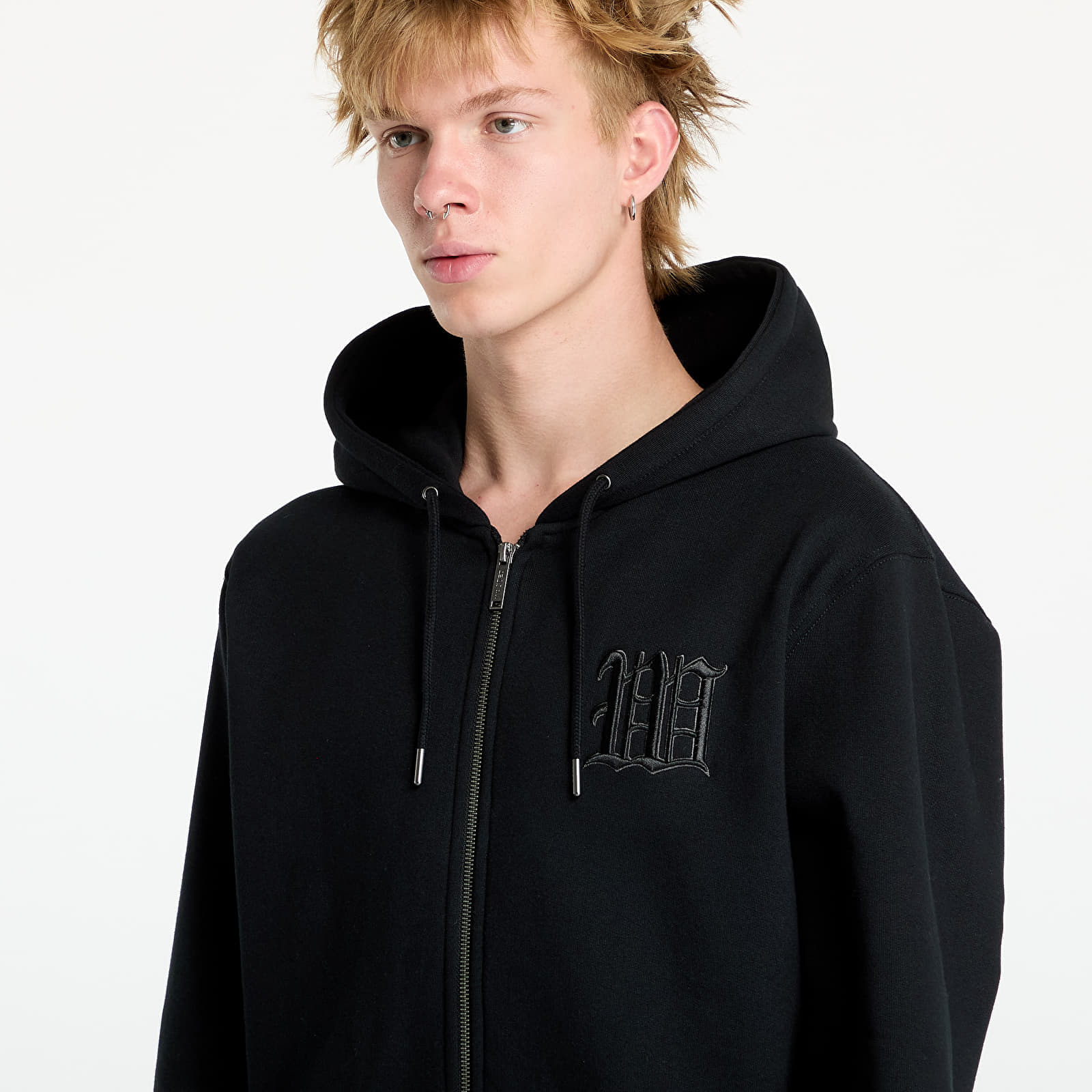 Hanorac Wasted Paris Kingdom Curve Zip Hoodie Black - 1 | YEO