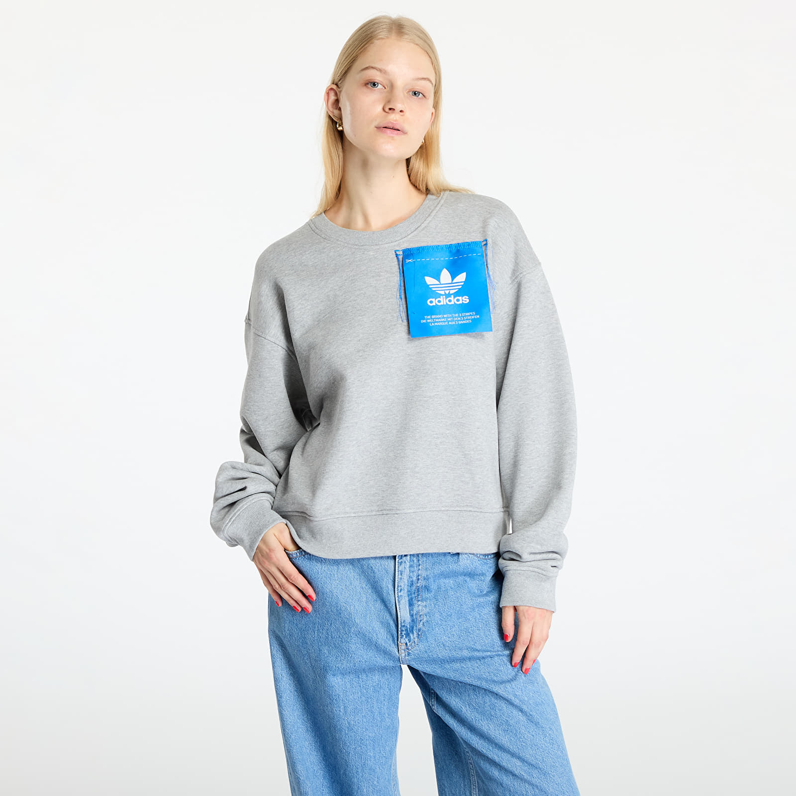 Damestruien adidas x KSENIASCHNEIDER Label Sweashirt Medium Grey Heather