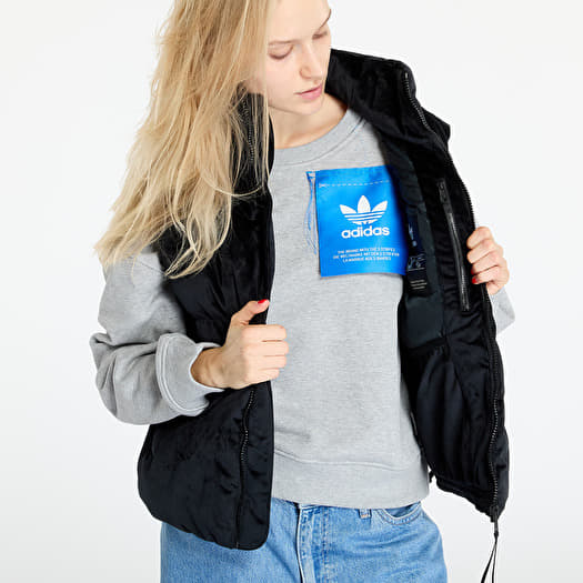 Women s jackets adidas Velvet Vest Black Queens