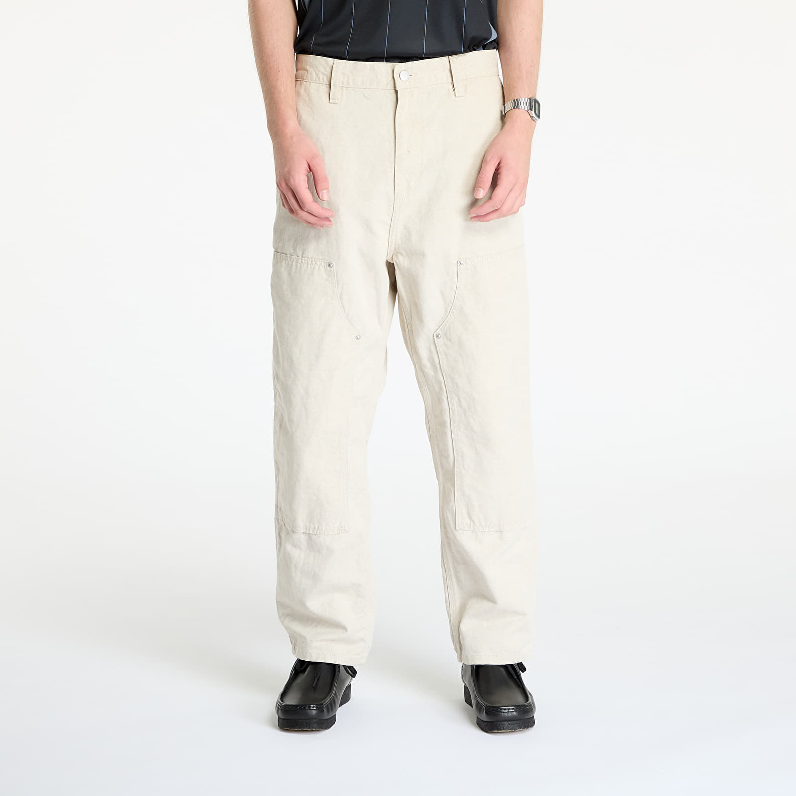 Kalhoty Carhartt WIP Walter Double Knee Pant Natural Rinsed L