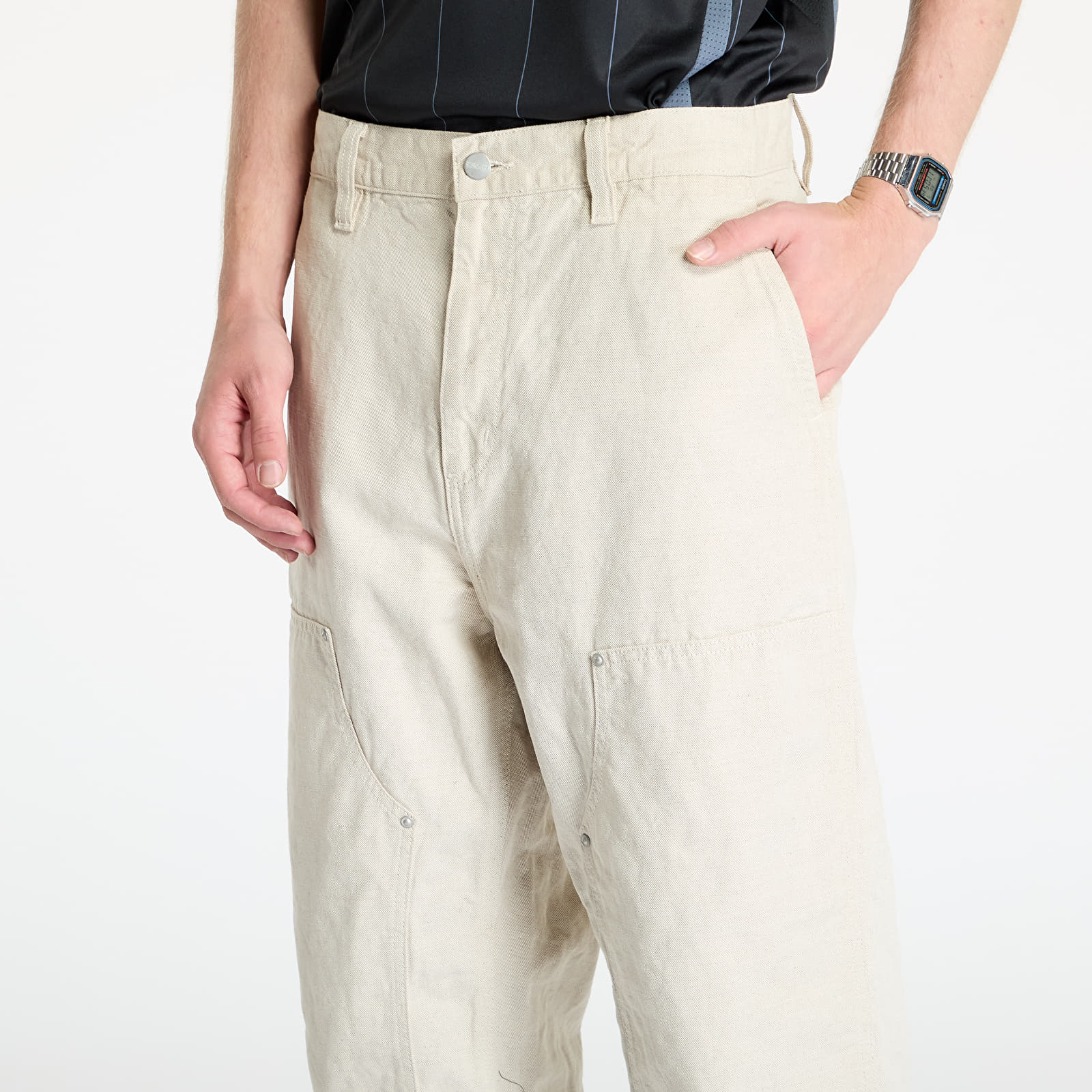 Men's trousers Carhartt WIP Walter Double Knee Pant Natural Rinsed