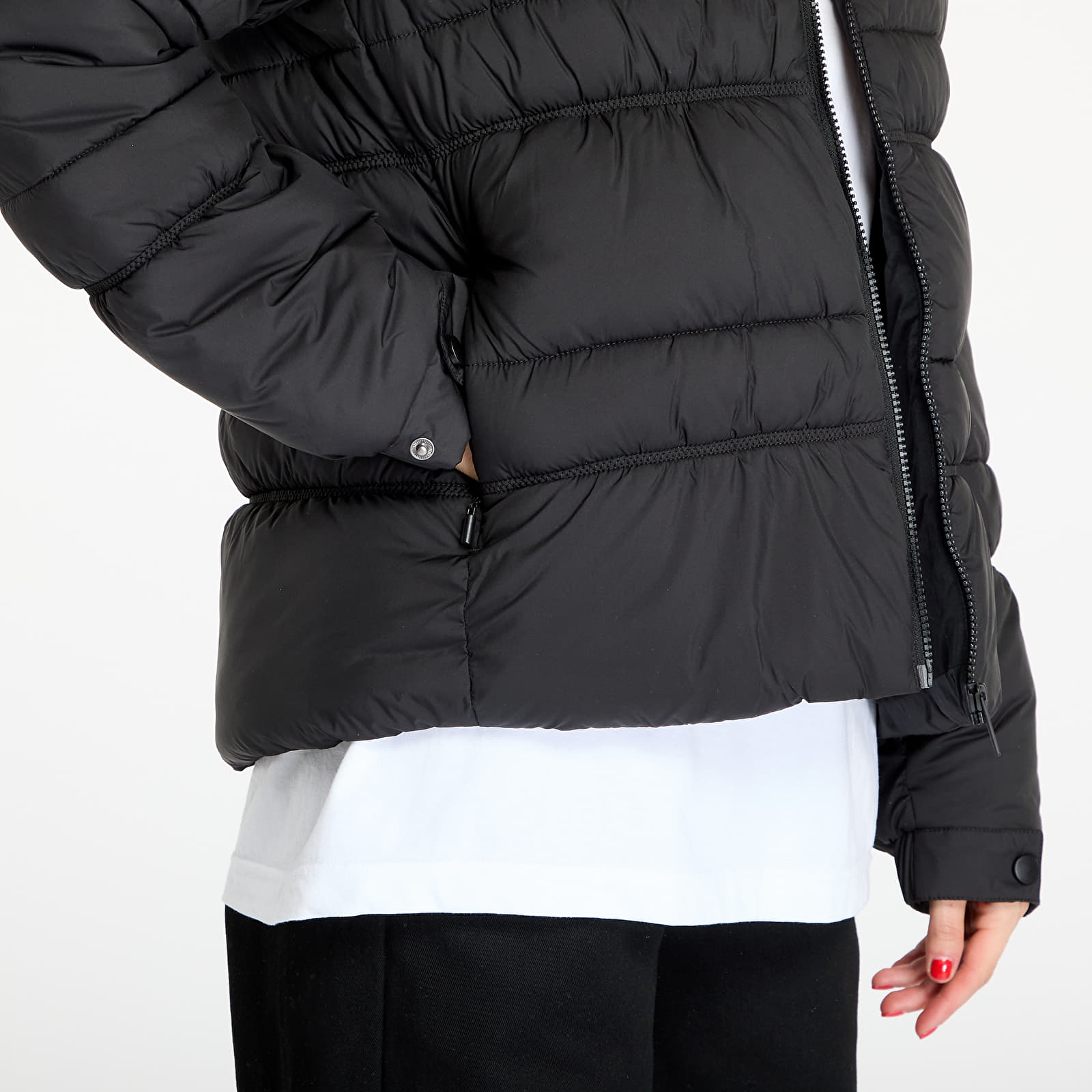 Γυναικεία σακάκια Tommy Jeans Quilt Rouch Tape Jacket Black