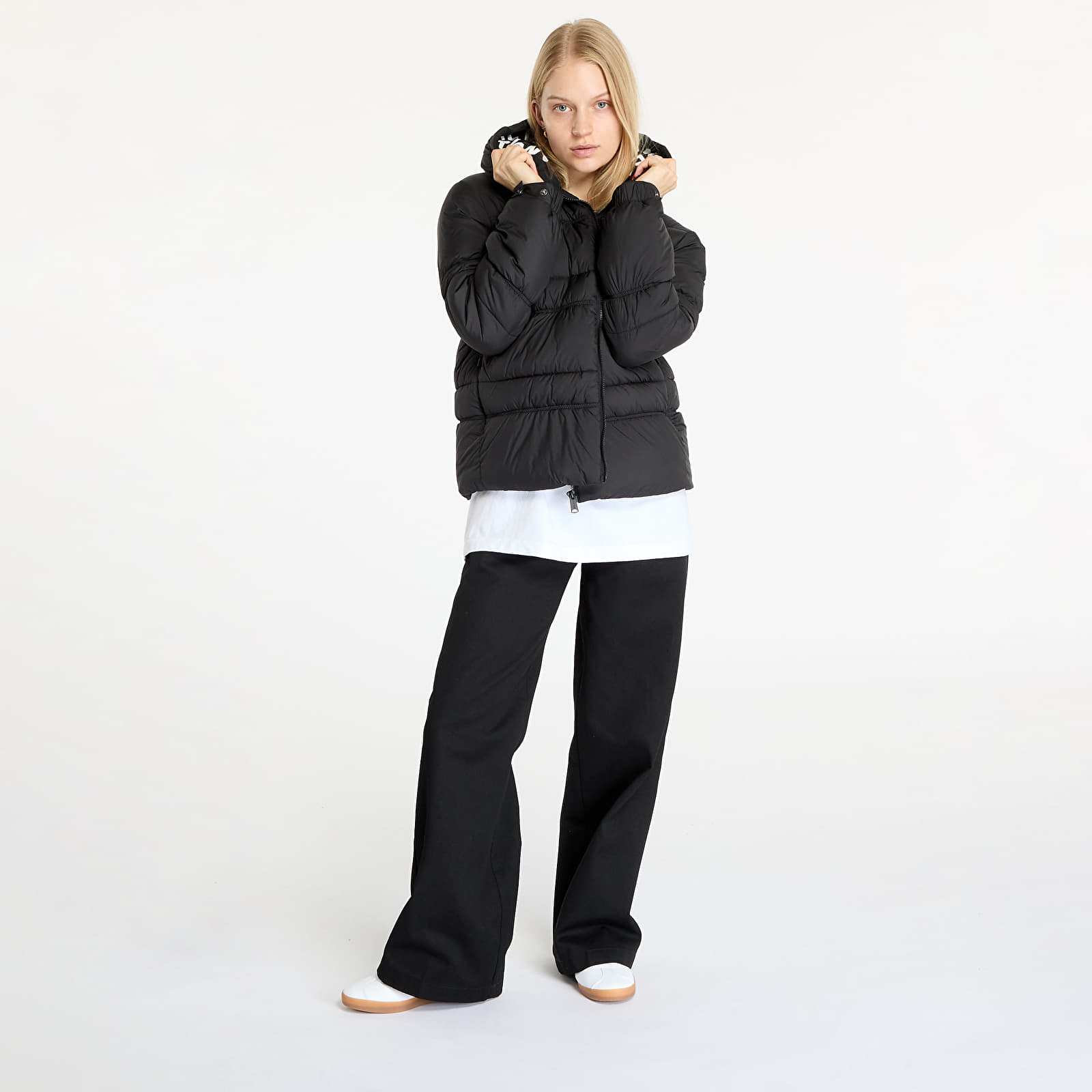 Γυναικεία σακάκια Tommy Jeans Quilt Rouch Tape Jacket Black