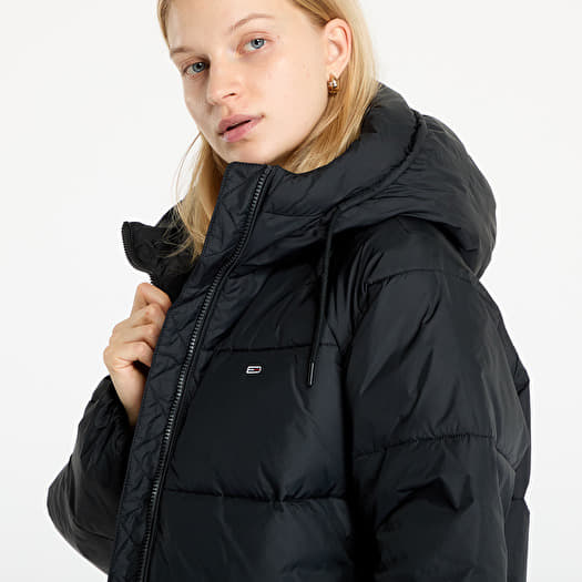 Tommy jeans black padded jacket on sale