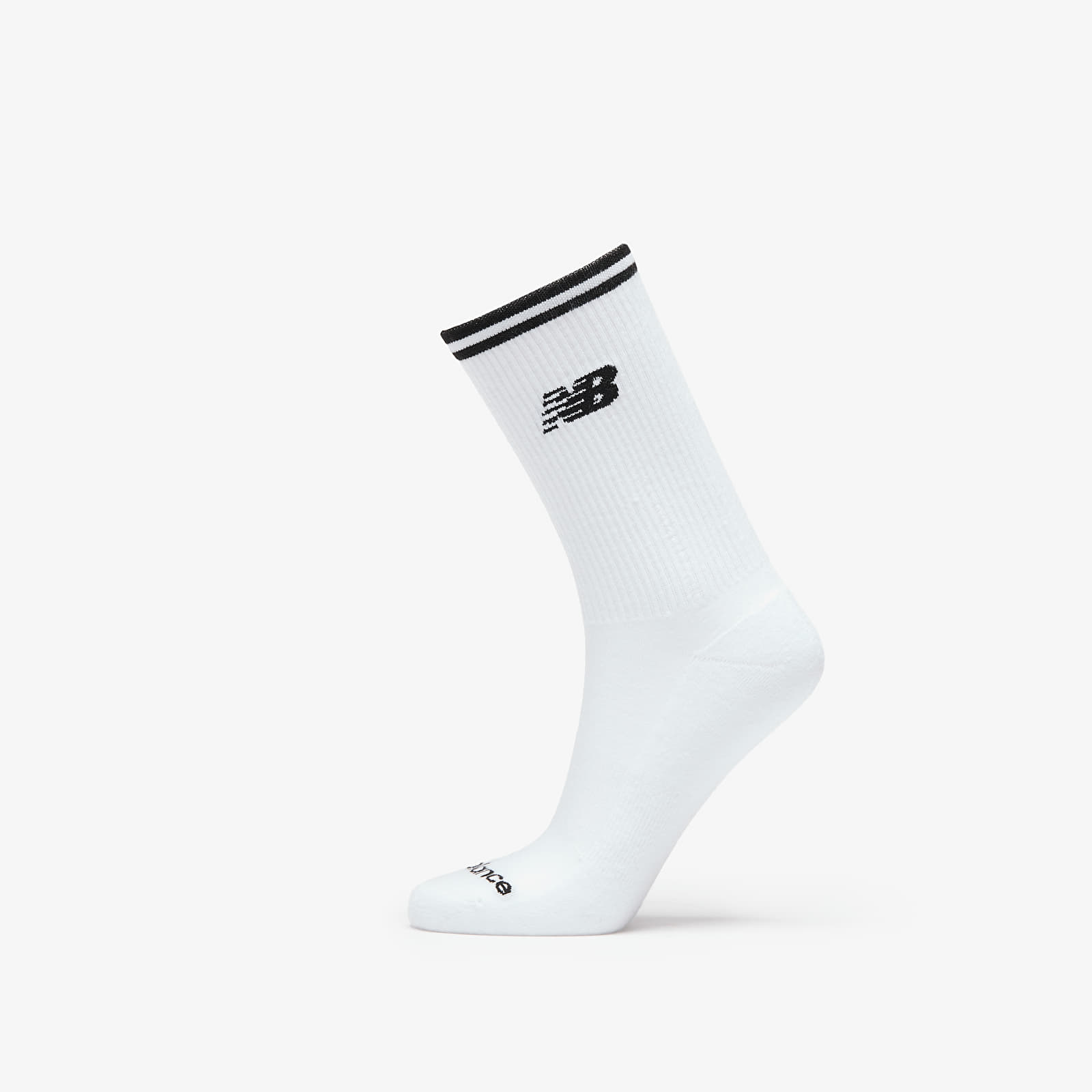 Skarpety męskie New Balance Running Stripe Midcalf Socks 2-Pack Black/ White