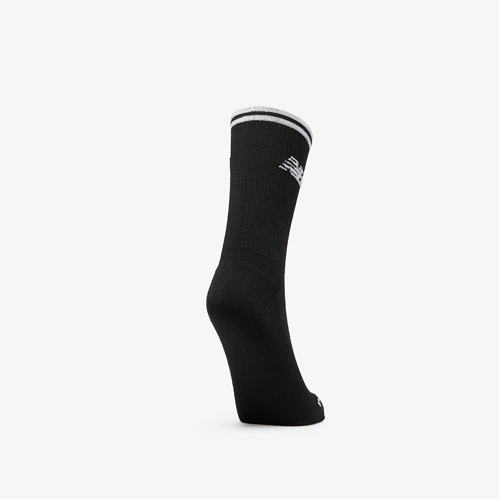 Skarpety męskie New Balance Running Stripe Midcalf Socks 2-Pack Black/ White