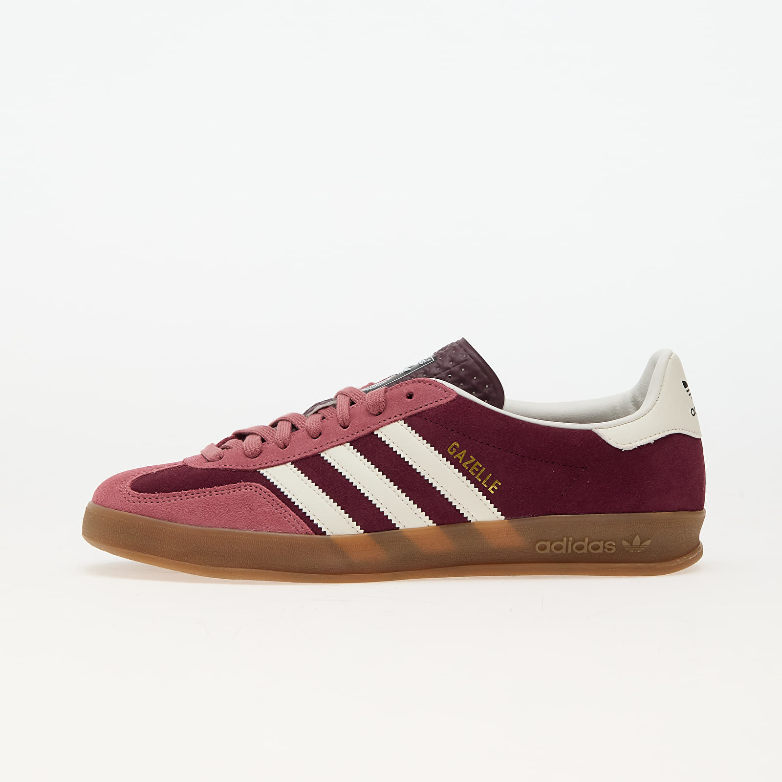 Men's sneakers and shoes adidas Gazelle Indoor Maroon/ Ftw White/ Preloved Crimson