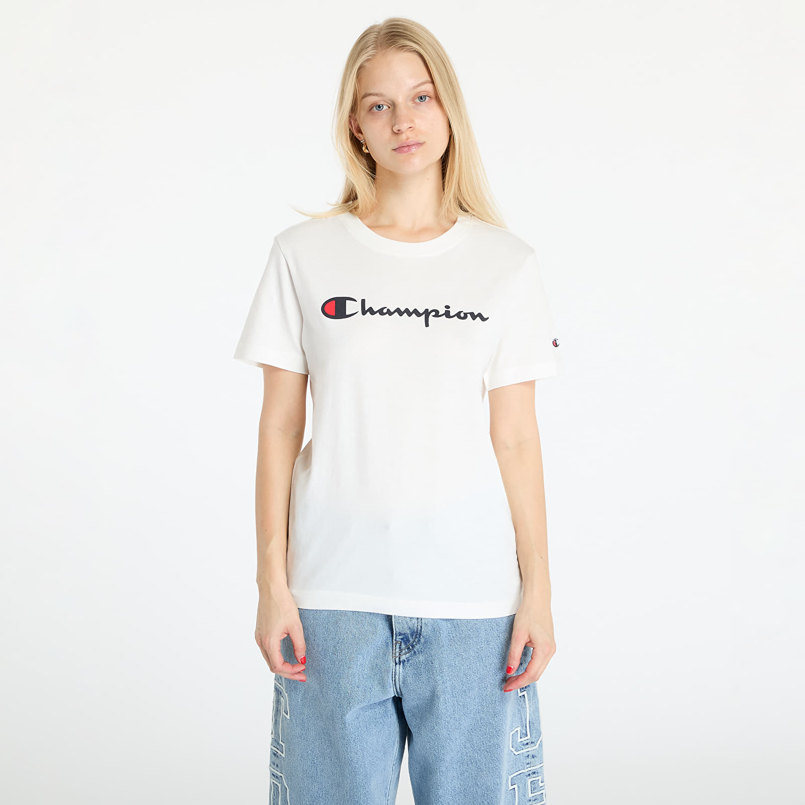 Tricouri Champion SS Tee White