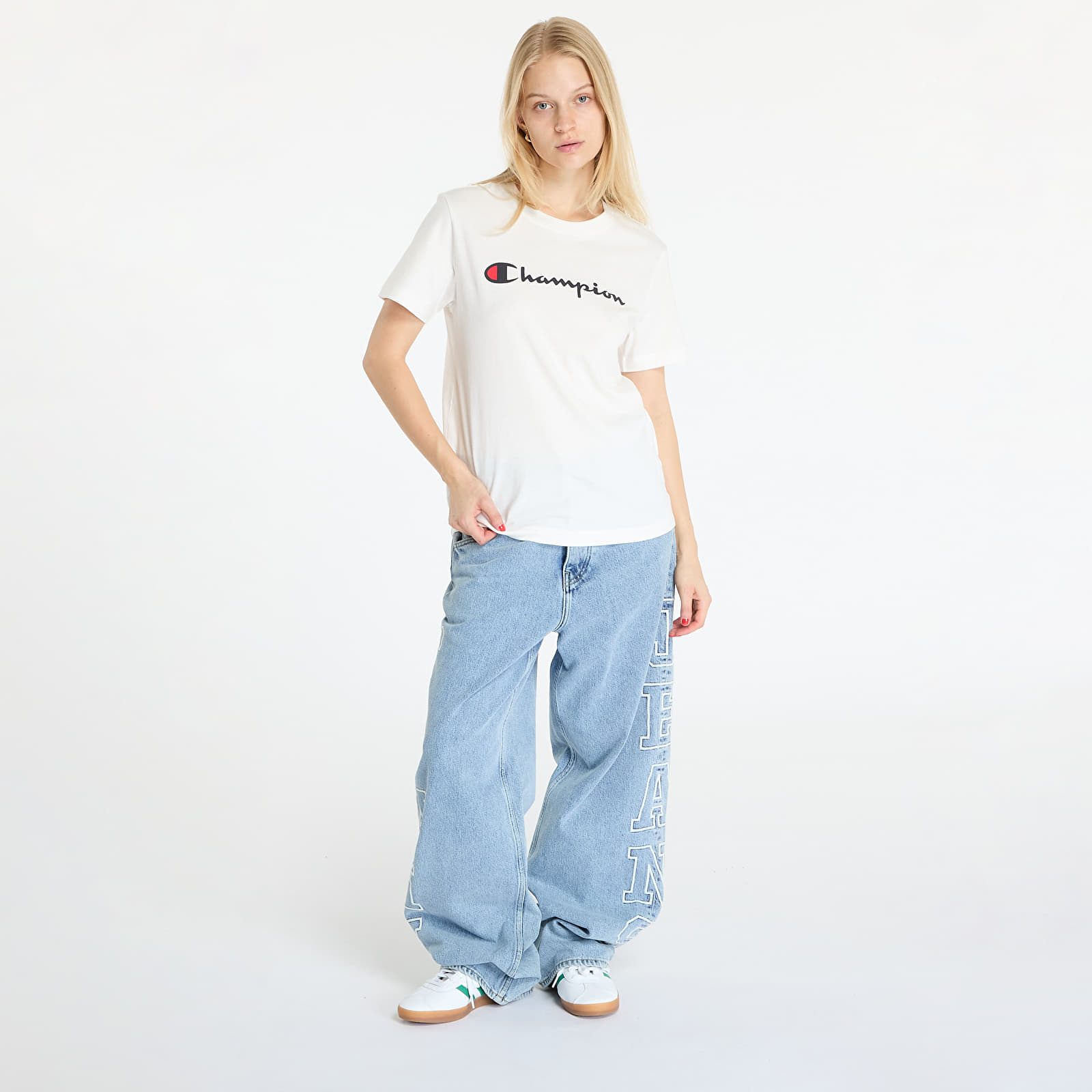 Tricouri Champion SS Tee White