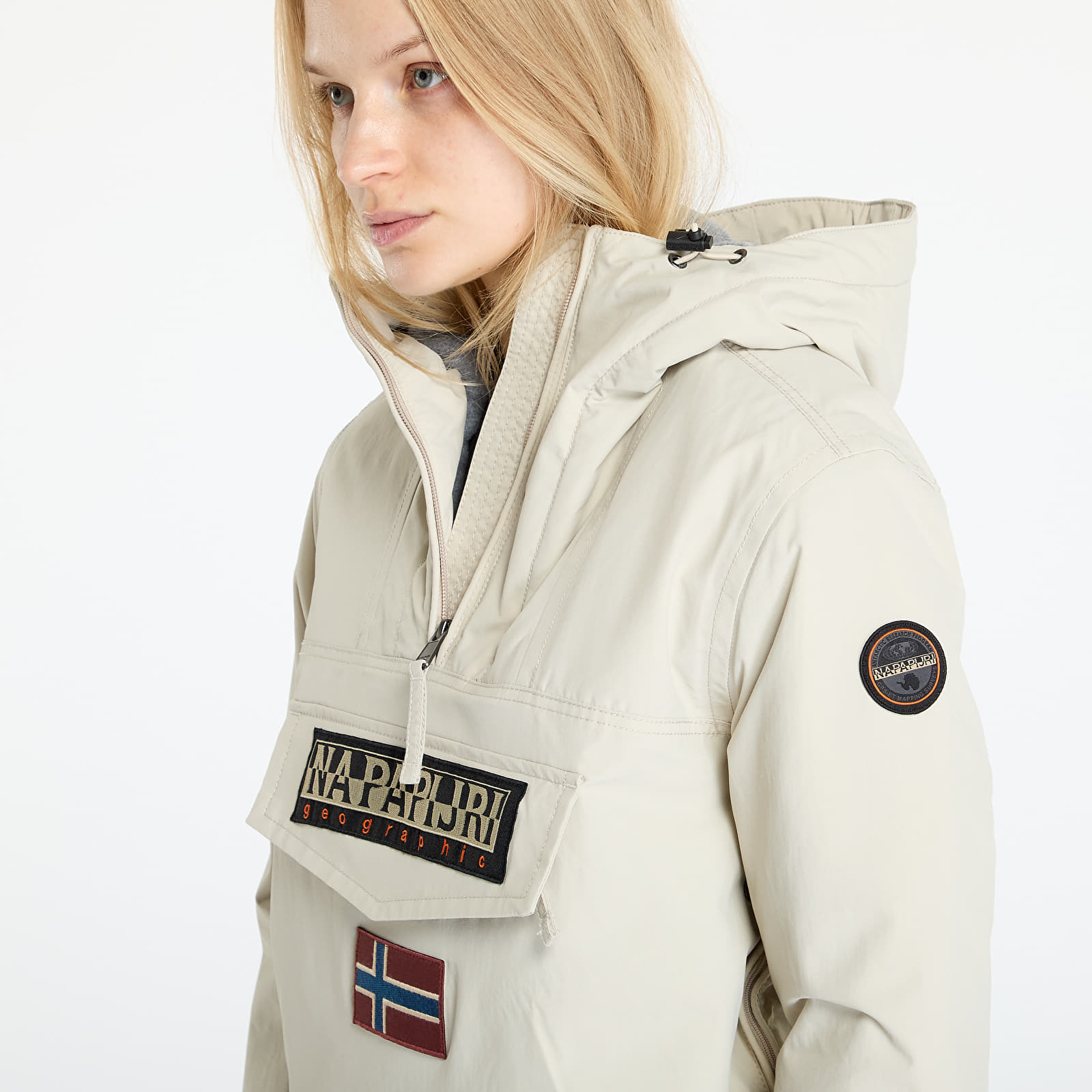Jacken Napapijri Rainforest W Wint 5 Beige/ Silver
