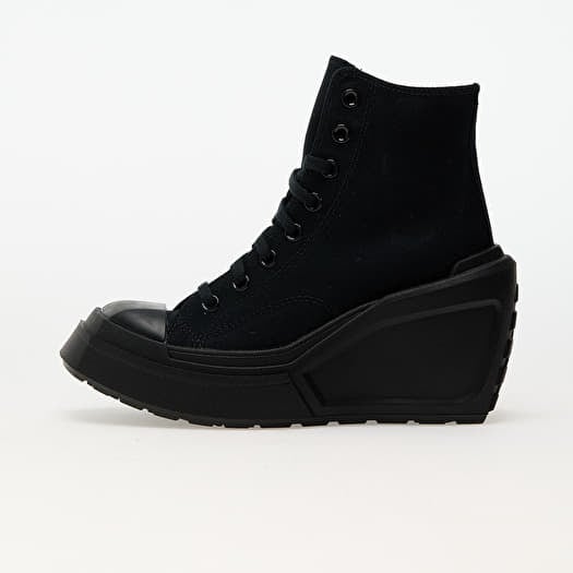 Women s sneakers and shoes Converse Chuck 70 De Luxe Wedge Black Black Black Queens