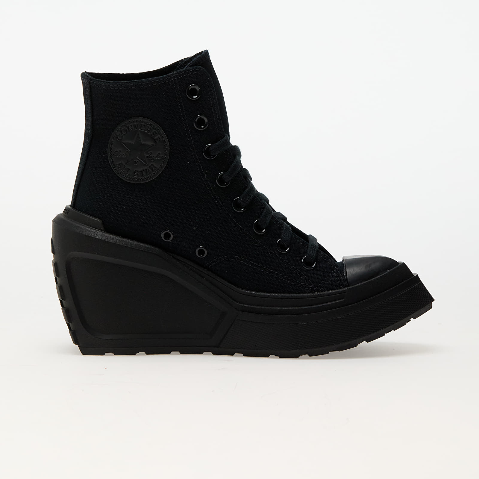 Women's sneakers and shoes Converse Chuck 70 De Luxe Wedge Black/ Black/ Black