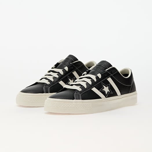 Men s sneakers and shoes Converse Cons One Star Academy Pro Leather Black Egret Egret Queens