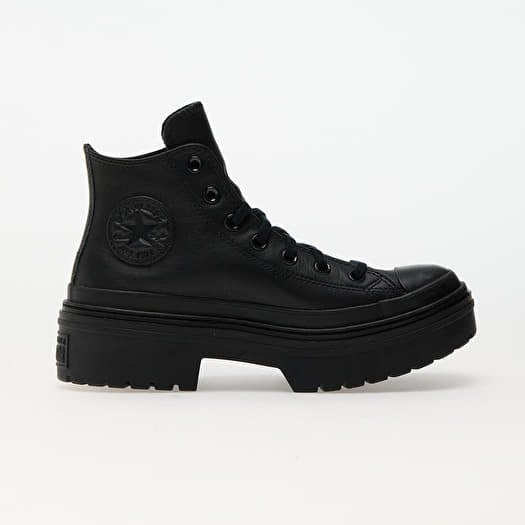 Converse boots black leather on sale