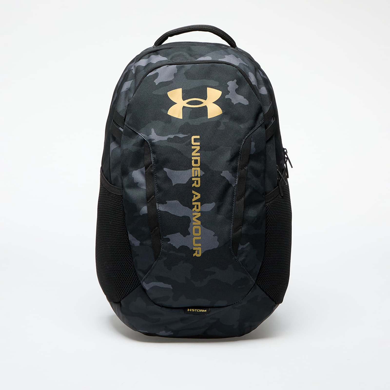 Backpacks Under Armour Hustle 6.0 Backpack Black/ Black/ Metallic Gold