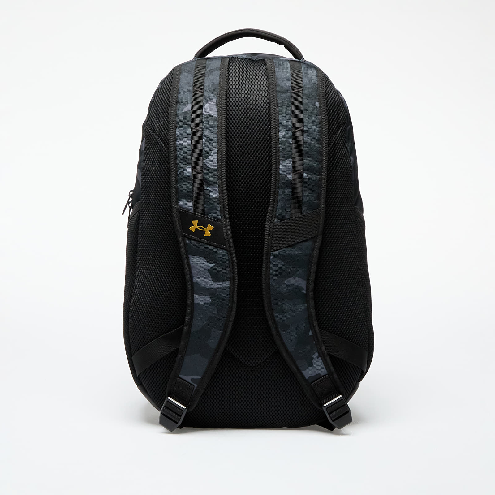 Backpacks Under Armour Hustle 6.0 Backpack Black/ Black/ Metallic Gold