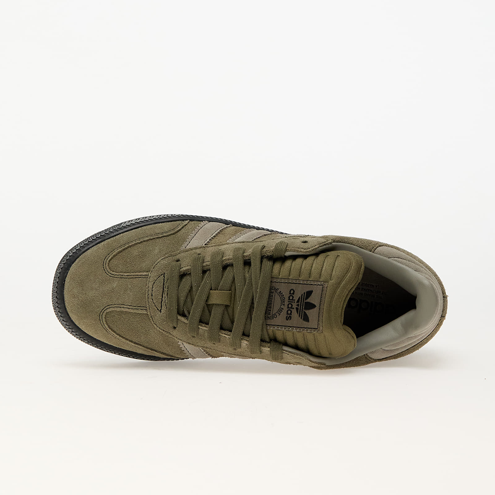 Baskets et chaussures pour hommes adidas Samba Xlg Olive Strata Silver Pebble Silver Pebble Queens