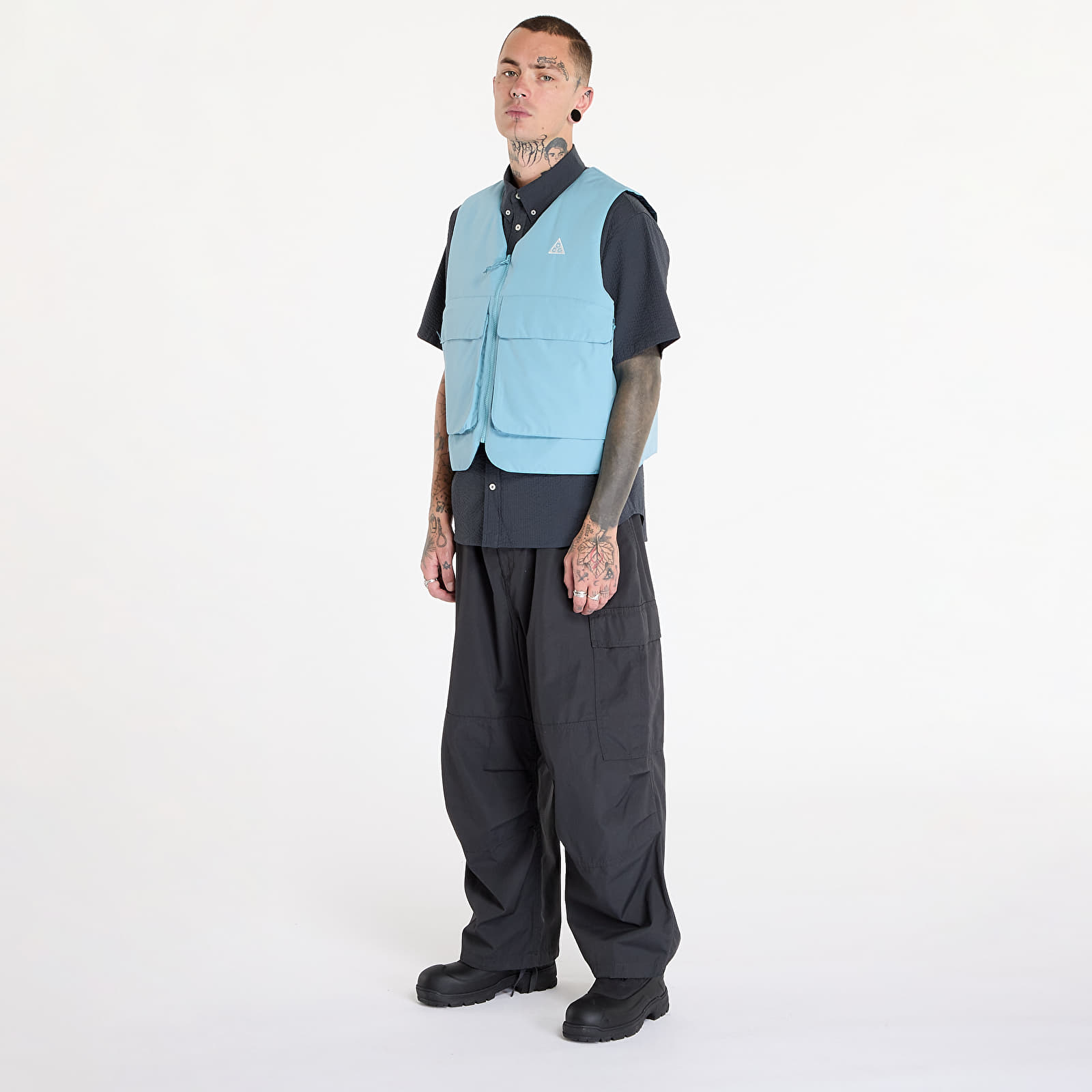 Мъжки жилетки Nike ACG "Skull Peak" PrimaLoft® Reversible Vest Denim Turquoise/ Armory Navy/ Summit White