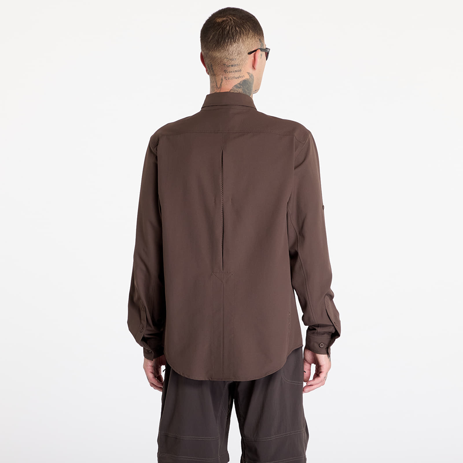Chemises Nike ACG Dri-FIT UV "Devastation Trail" Men's Top Baroque Brown/ Black/ Summit White