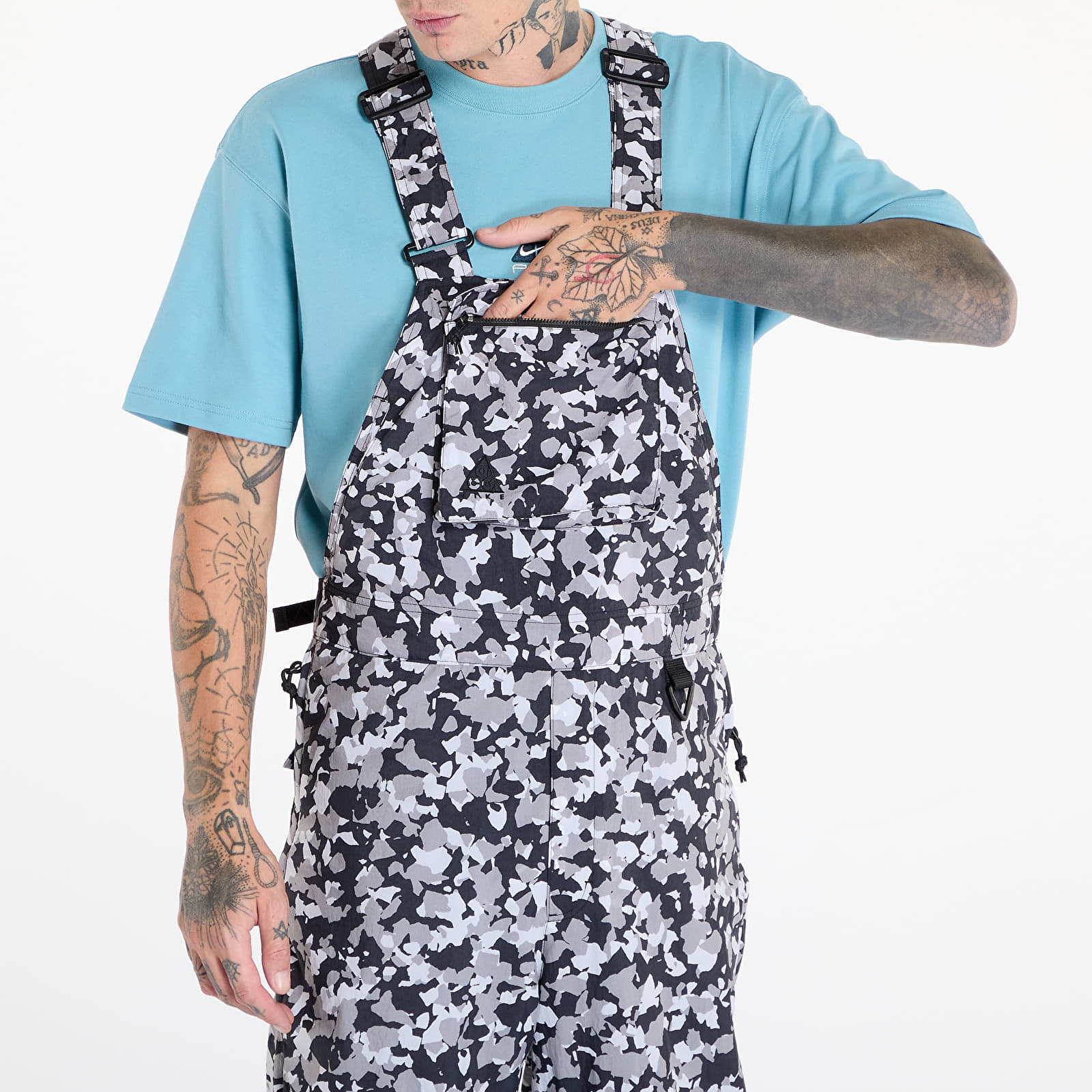 Overalls Nike ACG Woven AOP Overall Camo Print-Black/ White