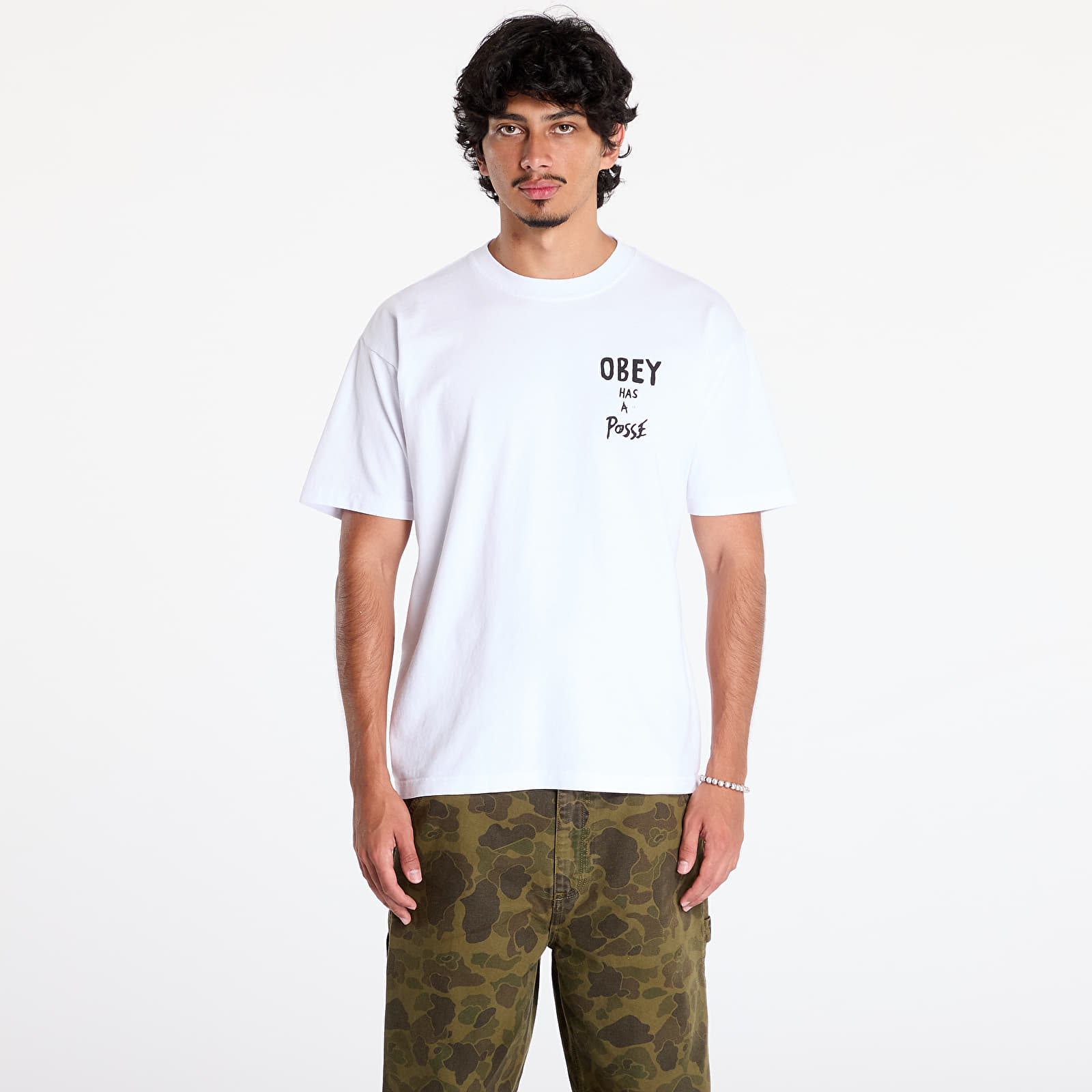 Camisetas hombre OBEY Obey Has A Posse T-Shirt White