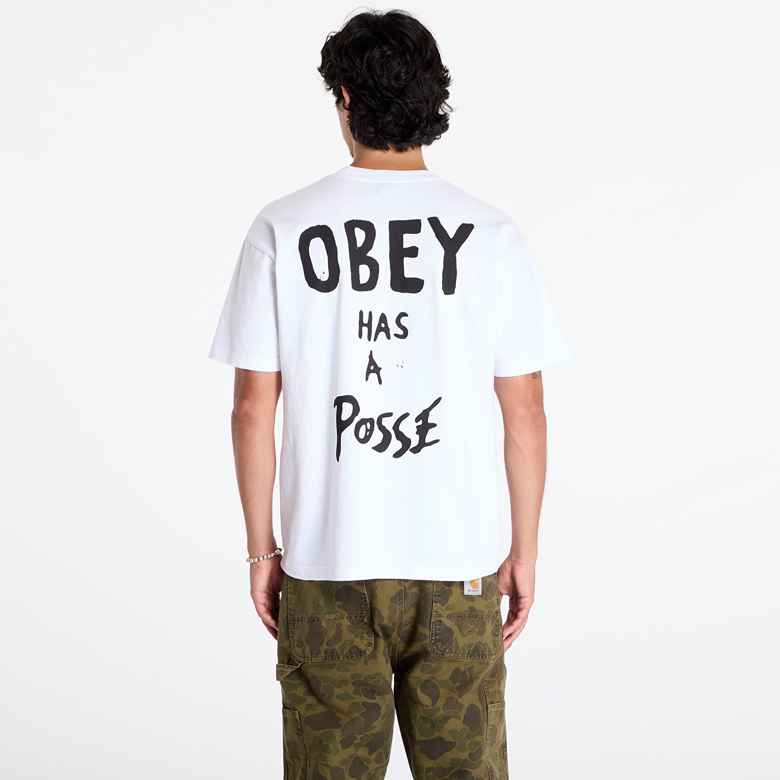 Camisetas hombre OBEY Obey Has A Posse T-Shirt White